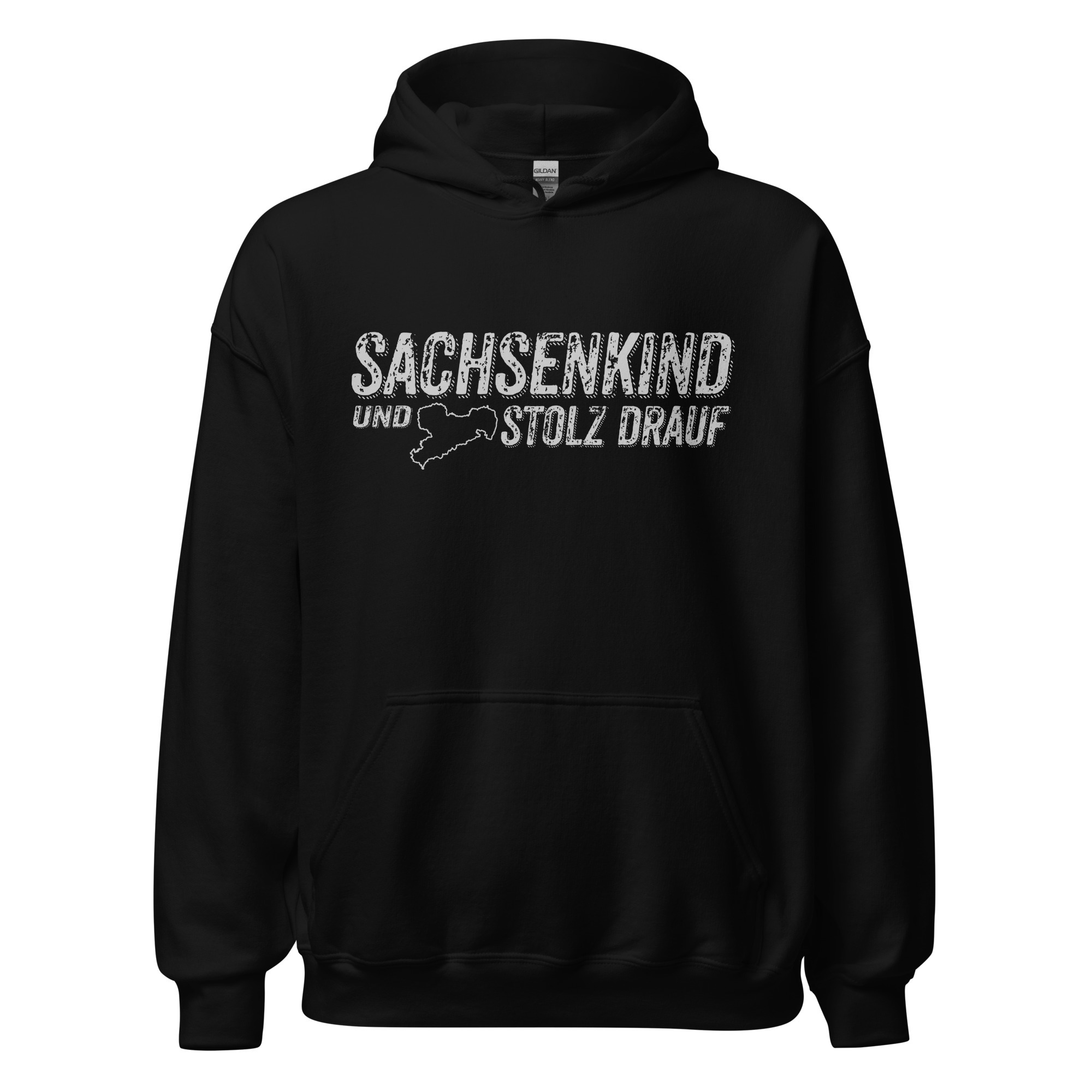 SACHSENKIND und STOLZ drauf - Unisex-Kapuzenpullover